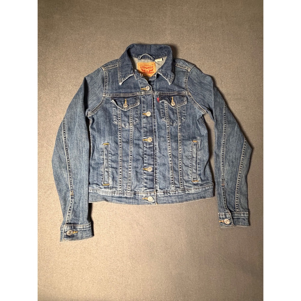 Levi's Original Trucker Jacket Womens S Sweet Jane Denim Y2K 29945-0014
